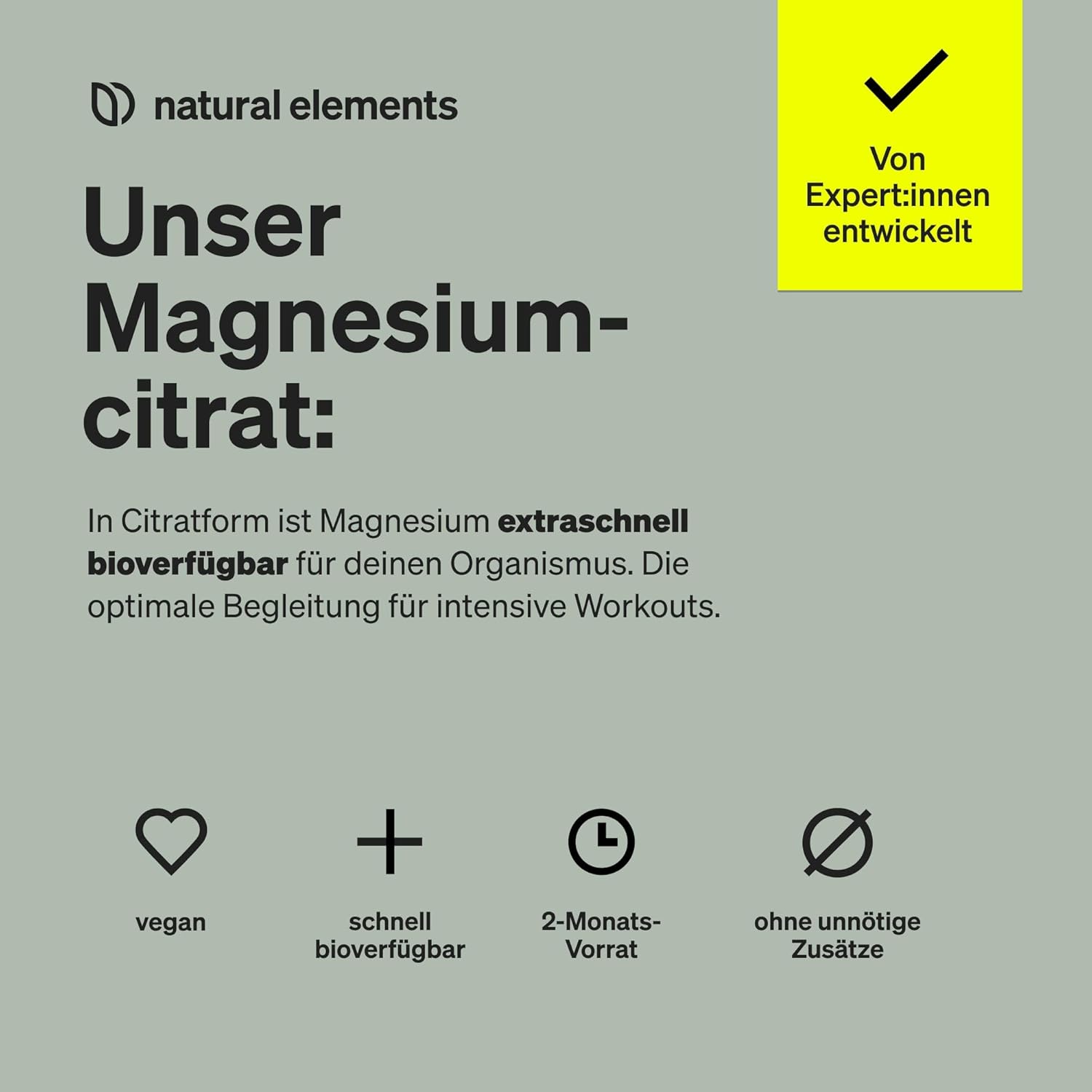 Magnesium 600 mg – Premium Magnesium Citrate, 2250 mg of which 360 mg Elementary Magnesium Per Daily Dose, Laboratory Tested and Without Additives such as Magnesium Stearate, High Dose, Vegan and Made in Germany – Bild 3
