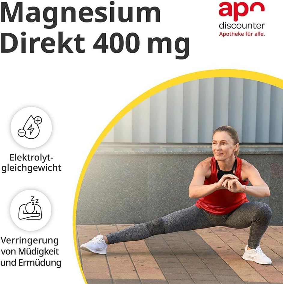 Magnesium 400 mg – Magnesium Direct 400 mg from Apodiscounter 3 x 100 x 2 g – Bild 3