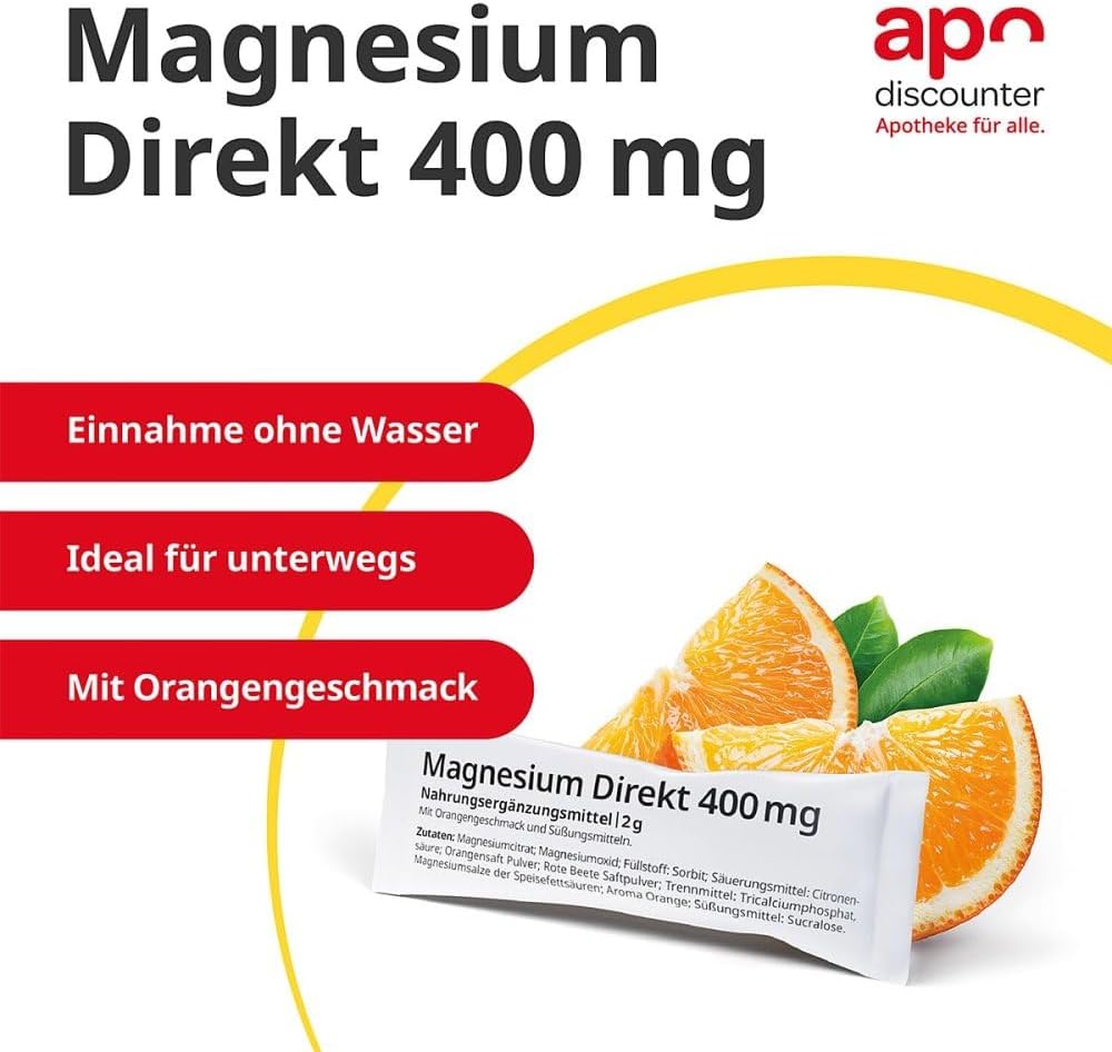 Magnesium 400 mg – Magnesium Direct 400 mg from Apodiscounter 3 x 100 x 2 g – Bild 5