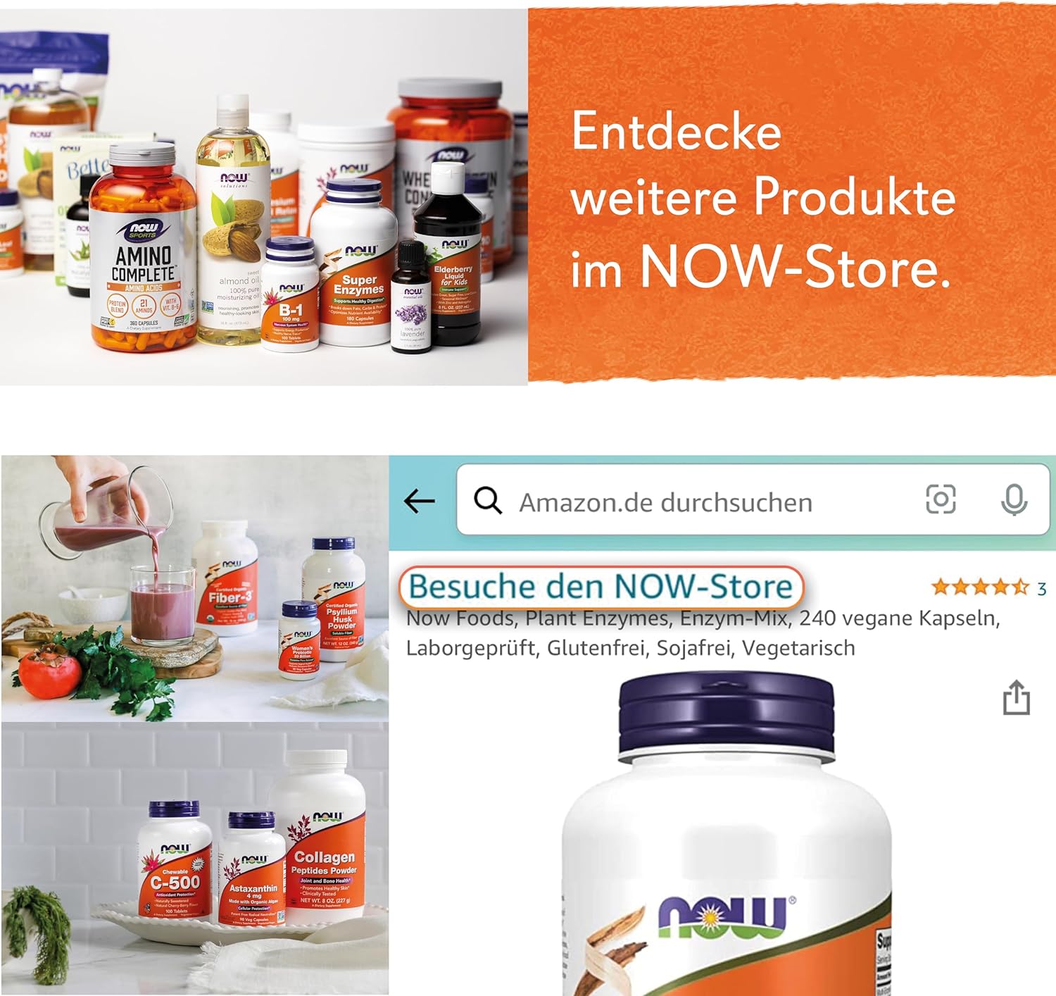 Magnesium 600 mg – Now Foods, Calcium Carbonate Pure Powder, 600 mg Calcium per Day, High Dosage, 340 g Vegan Powder, Laboratory Tested, Gluten Free, Soy Free, GMO Free, Vegetarian – Bild 5