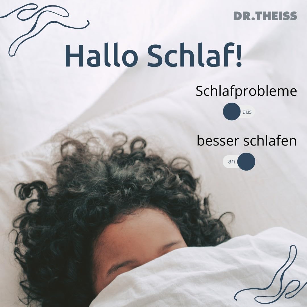 Schlaf-Magnesium mit Melatonin – Natürlich einschlafen & durchschlafen – Dr. Theiss Melatonin Sleep Spray Plus Economy Set | 0.25 mg Melatonin Daily | 2 x 20 ml | Passion Flower, Hop & Valerian Extract | Vegan | Currant Mint Flavour – Bild 5