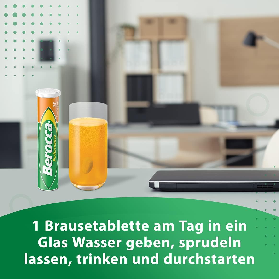 Magnesium Komplex mit B6 & Zink – Berocca Performance Multivitamin - with a unique combination of high-dose vitamin B complex (vitamin B2, B6, B12) and vitamin C, as well as magnesium and zinc - 15 effervescent tablets – Bild 6