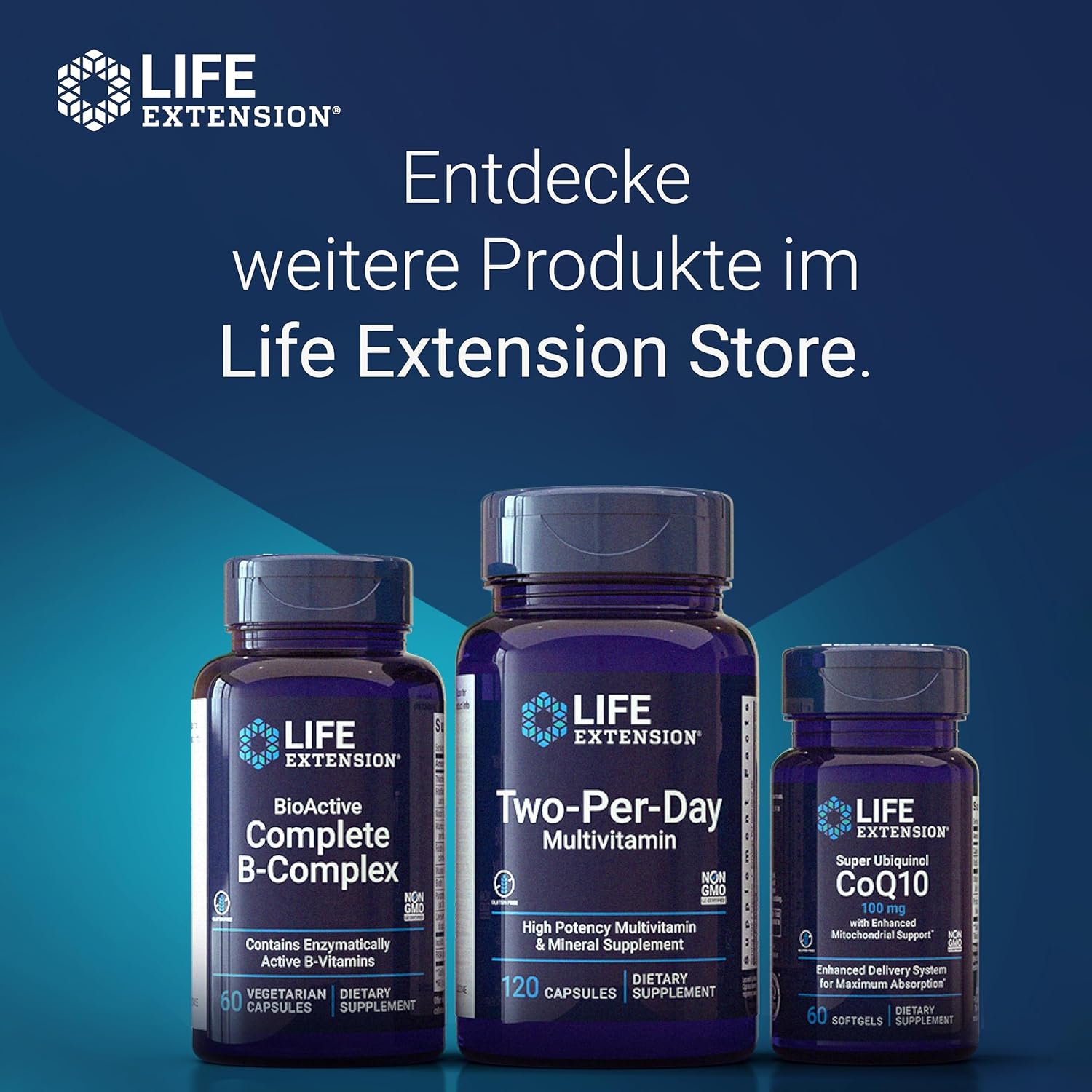 Magnesium Komplex mit B6 & Zink – Life Extension BioActive Complete B Complex (Complete Vitamin B Complex), 60 Vegan Capsules, Laboratory Tested, Vegetarian, Gluten Free, Soy Free, No GMO Engineering – Bild 8