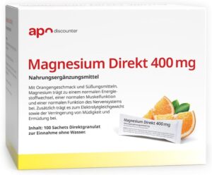Magnesium 400 mg โ Magnesium Direct 400 mg from Apodiscounter 100 x 2 g