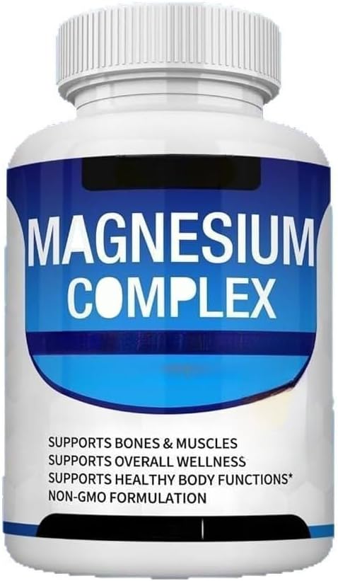 Magnesium Komplex mit B6 & Zink – Magnesium Complex 8 Elemental for Easy Absorption for Bones, Muscles, Recovery, Energy