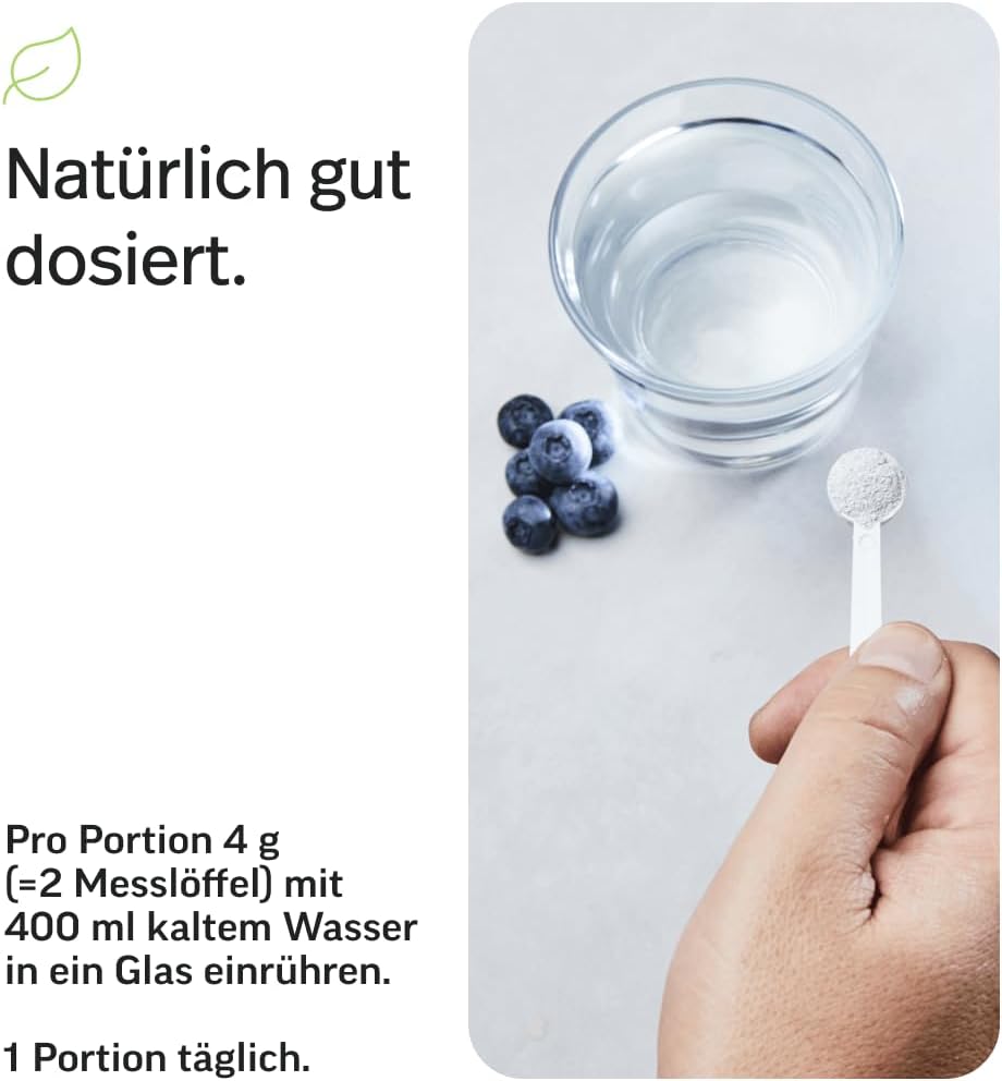 Magnesium Komplex mit B6 & Zink – edubily nutrition® Magnesium Complex Powder with Magnesium Glycinate, Citrate & Carbonate, No Magnesium Stearate, with Vitamin B6, Vegan (300 g Powder) (Blueberry) – Bild 7