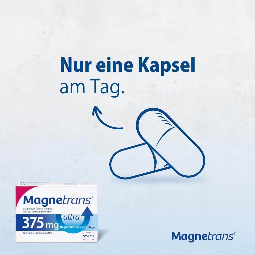 Magnesium Komplex mit B6 & Zink – Magnetic Transparent Ultra 375 mg, 100 capsules – Bild 4