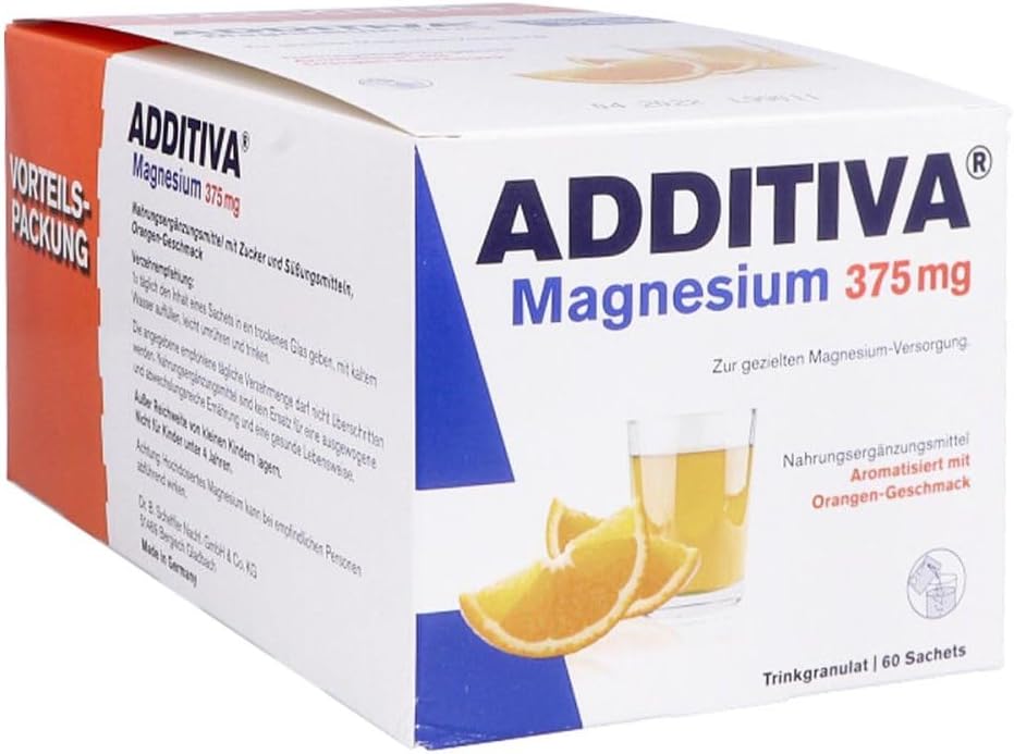 Magnesium 400 mg – Magnesium 375 mg Granules Pack of 3 700 g, Colourless, Orange, Pack of 3