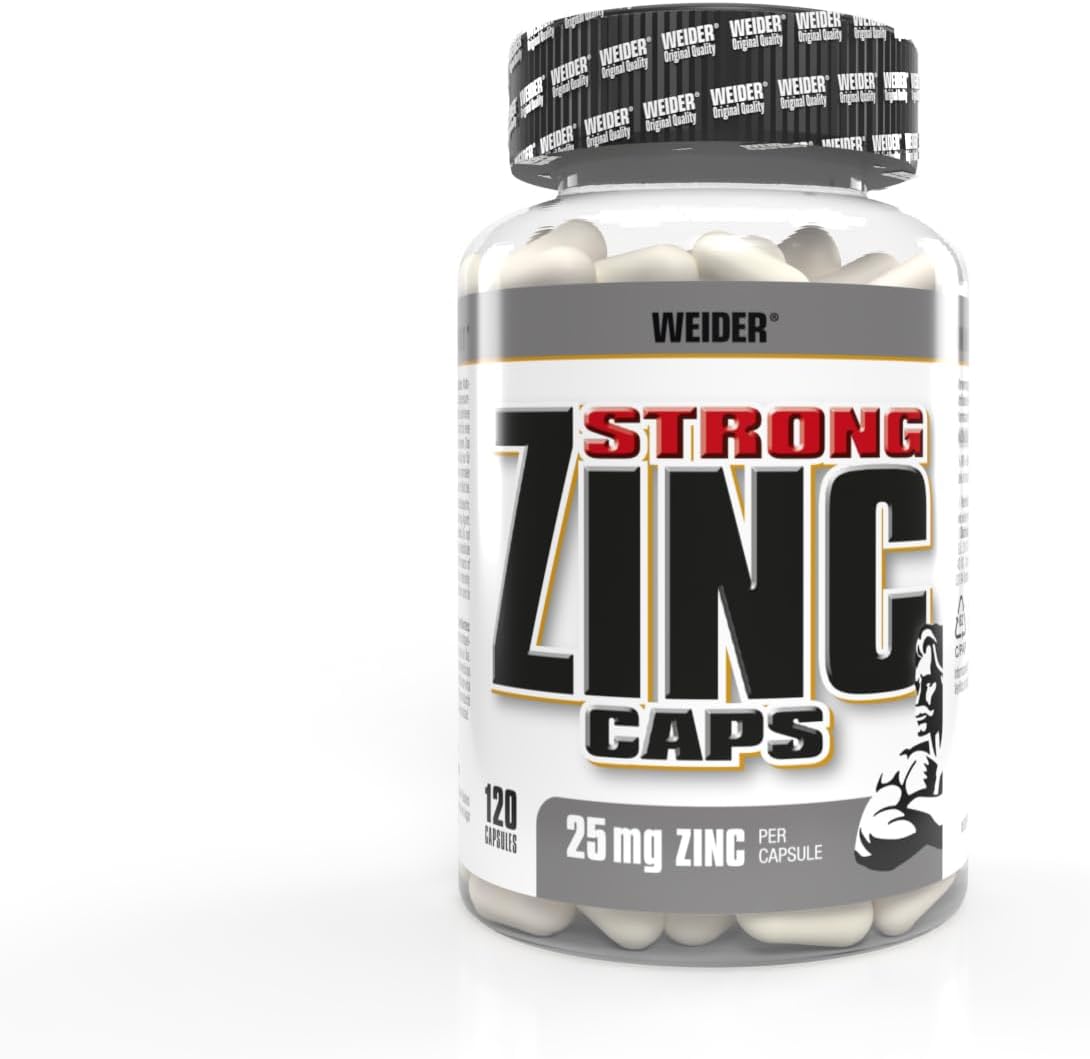 Magnesium Komplex mit B6 & Zink – Weider Strong Zinc Caps Supplement Capsules, 120-Count – Bild 2