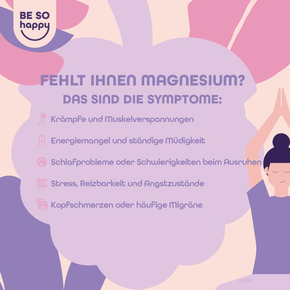 Schlaf-Magnesium mit Melatonin – Natürlich einschlafen & durchschlafen – Magnesium Gummies 180 mg, Magnesium for Children and Adults, Magnesium Citrate 1607 mg per Dose, 60 Magnesium Gummy Bears for Fatigue, Muscles & Nervous System, Marvelous Magnesium BeSoHappy – Bild 5