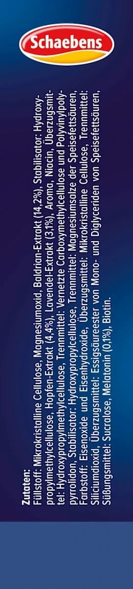 Magnesium Komplex mit B6 & Zink – Sleep Complex Tablets Pack of 2 (2 x 30 Pieces) - With Lavender, Hops, Magnesium & B Vitamins - Supports Relaxation & Natural Sleep – Bild 5