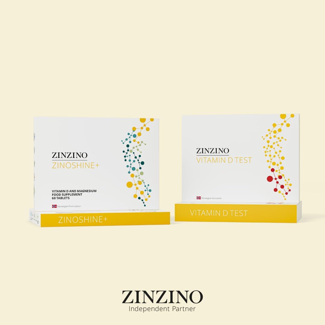 Magnesium Komplex mit B6 & Zink – ZinZino ZinoShine+ - Vitamin D3 & Magnesium Complex - Vegan - With Magnesium Citrate, Magnesium Malate, Bisglycinate & Sea Water - 60 Tablets – Bild 4