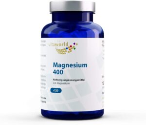 Magnesium 400 mg – Pack of 3 Vita World Magnesium 400 mg 360 Vegi Capsules Pharmacist Manufacture
