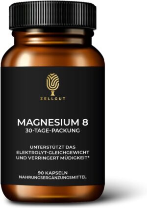 Magnesium Komplex mit B6 & Zink โ Magnesium 8 Complex โข Contains 8 Magnesium Compounds โข High Dosage โข Optimal Bioavailability โข High Raw Material Quality