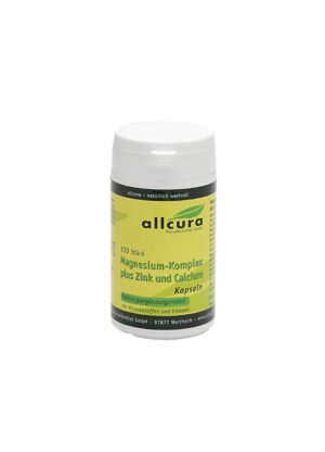 Magnesium Komplex mit B6 & Zink โ Magnesium Complex with Zinc and Calcium Capsules, Pack of 100