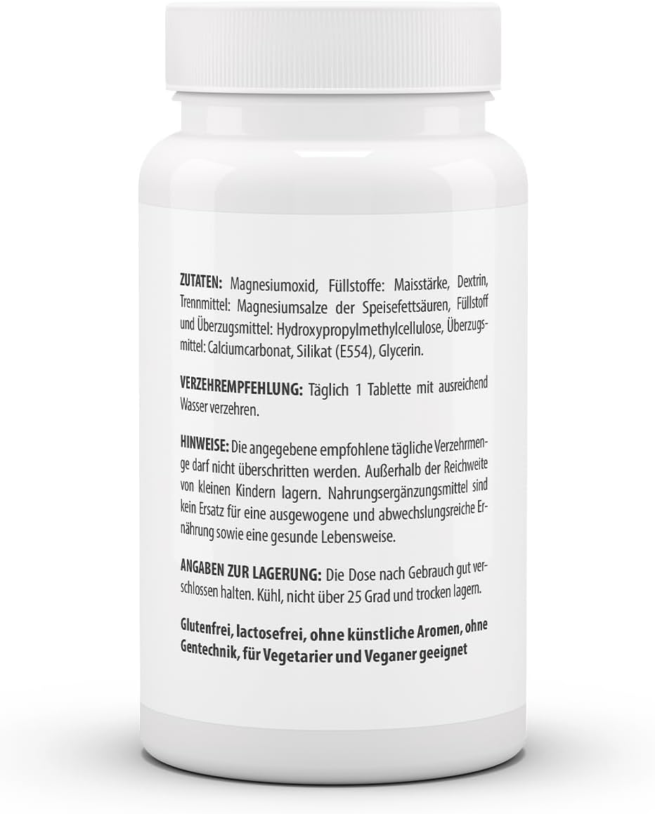 Magnesium 400 mg – Vita World Magnesium 300 mg 3 x 150 Tablets Vegan Pharmacist Manufacture Pack of 3 – Bild 3