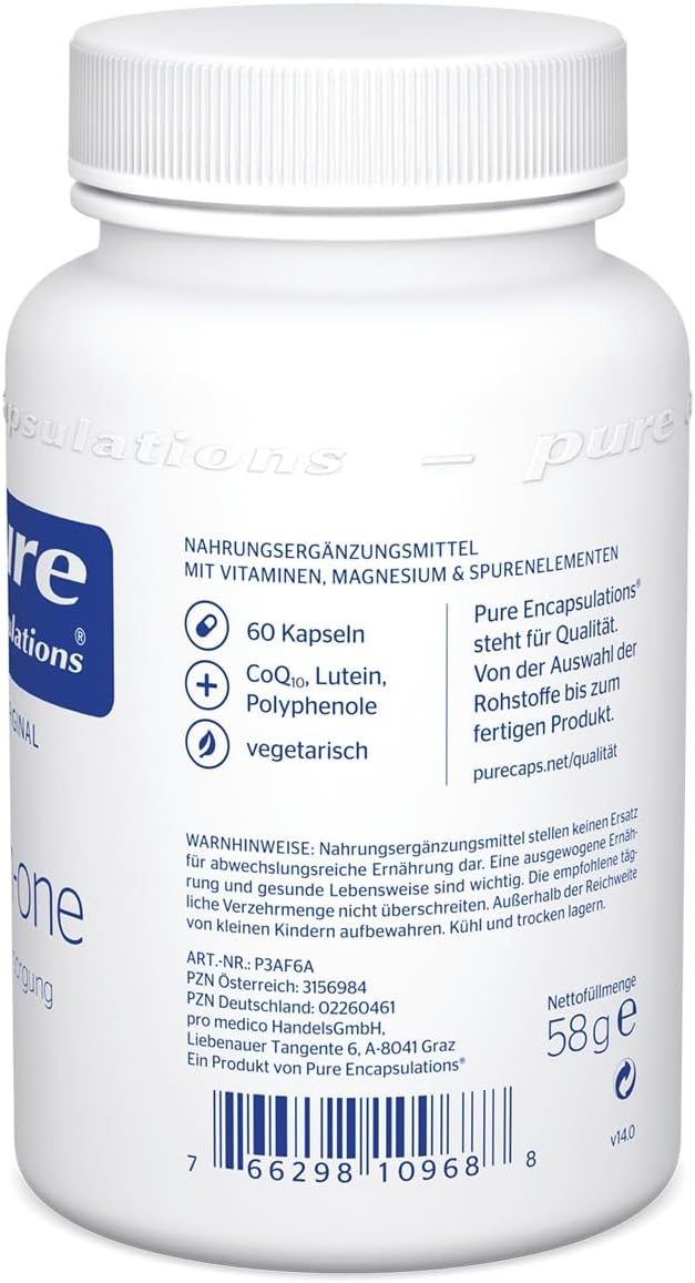 Magnesium Komplex mit B6 & Zink – Pure Encapsulations All-in-one, 60 pcs capsules – Bild 8