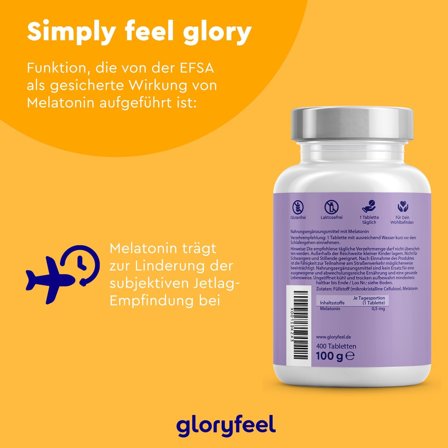 Schlaf-Magnesium mit Melatonin – Natürlich einschlafen & durchschlafen – Melatonin High Dose - 400 Tablets (13 Months) - 0.5 mg Bioactive Melatonin per Daily Dose - 100% Vegan, Laboratory Tested and Made in Germany without Unwanted Additives – Bild 5