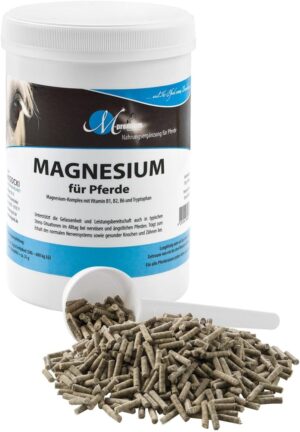 Magnesium Komplex mit B6 & Zink – Magnesium for Horses with Tryptophan and Vitamin B Complex - Pelleted Supplementary Feed (750 g Tube)