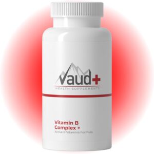 Magnesium Komplex mit B6 & Zink – VAUD® Vitamin B Complex Vegan - 60 Capsules - High Dose with Vitamin B1, B2, B3, B5, B6, B7, B9, B12, Vitamin C, Choline, Inositol, PABA - 100% Natural - Laboratory Tested - Made in Switzerland