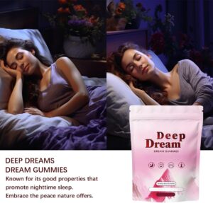 Schlaf-Magnesium mit Melatonin – Natürlich einschlafen & durchschlafen – Deep Dream Schlafgummis enthalten Magnesium und Glycin, um Ihnen beim Schlafen zu helfen
