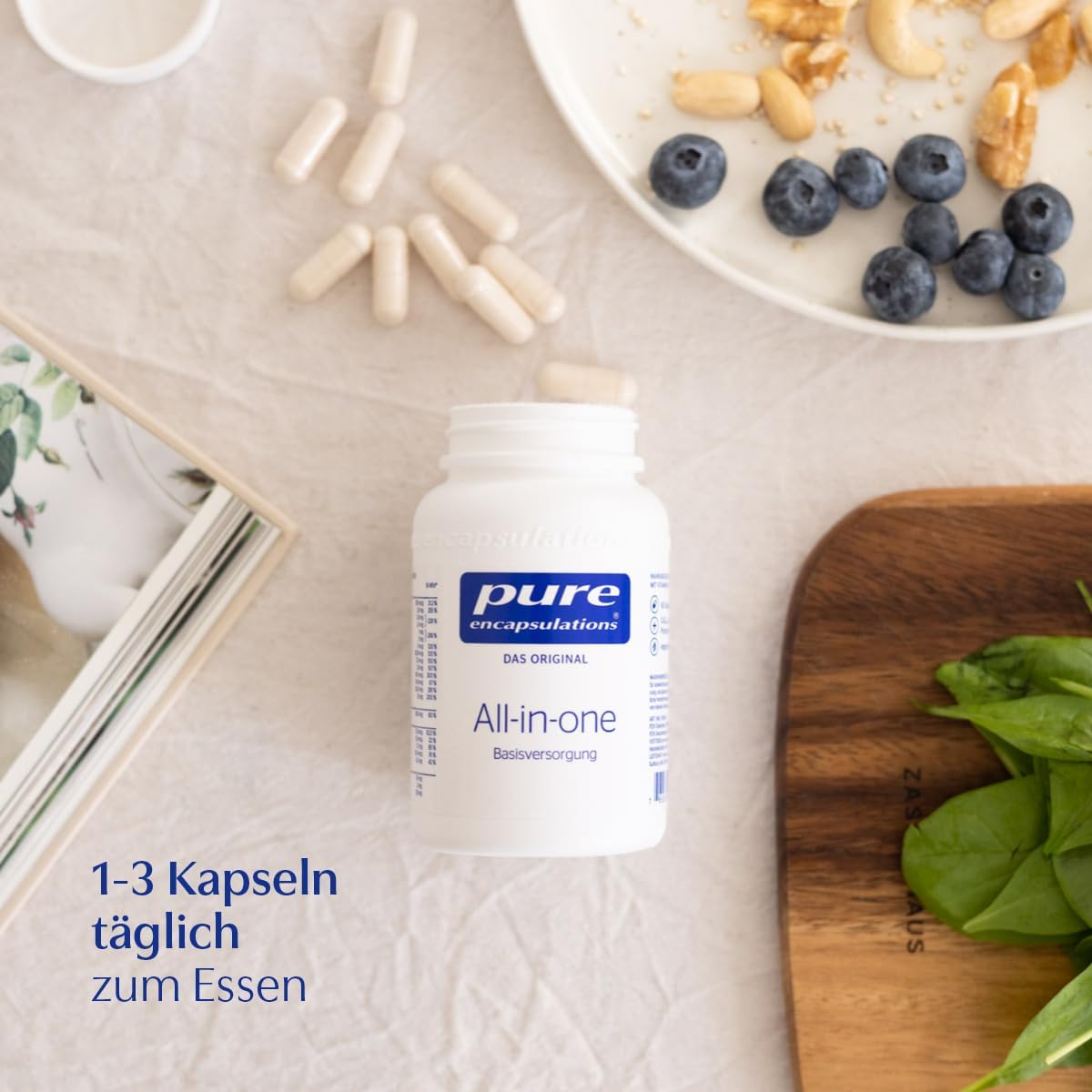 Magnesium Komplex mit B6 & Zink – Pure Encapsulations All-in-one, 60 pcs capsules – Bild 4