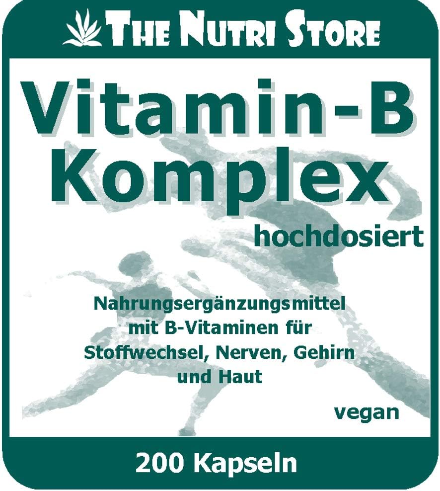 Magnesium Komplex mit B6 & Zink – Vitamin B Complex High Dose Vegan Capsules Pack of 200 - Dietary Supplement with B Vitamins for Metabolism, Nerves, Brain and Skin – Bild 2