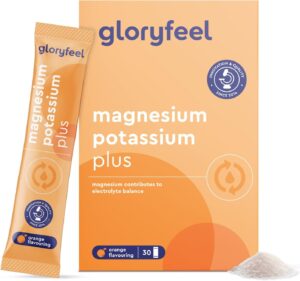 Magnesium Komplex mit B6 & Zink โ Magnesium Potassium + Vitamins - 30 Bags - Pure Citrate Shapes - Electrolyte Balance, Muscle Function & Reduction of Fatigue* - With Vitamin B, C, Thiamine & Riboflavin - Orange Flavour