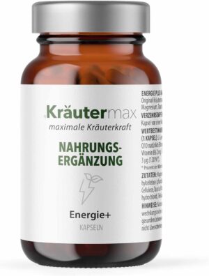 Magnesium Komplex mit B6 & Zink โ Energy Vitamin Capsules Energy Complex with B Vitamins, Magnesium, L-Carnitine, Q10, Taurine, Energy Capsules High Dose, According to the Krรคutermax Original Formula, 1 x 75 Pieces