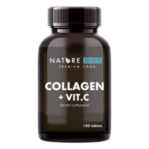 Magnesium Komplex mit B6 & Zink – Nature Diet - Collagen with Vitamin C, 180 Tablets, 500 mg, Collagen Hydrolyzate