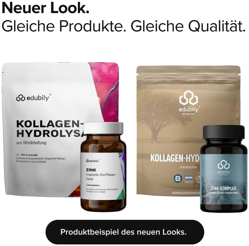 Magnesium Komplex mit B6 & Zink – edubily nutrition® Magnesium Complex Powder with Magnesium Glycinate, Citrate & Carbonate, No Magnesium Stearate, with Vitamin B6, Vegan (300 g Powder) (Blueberry) – Bild 2