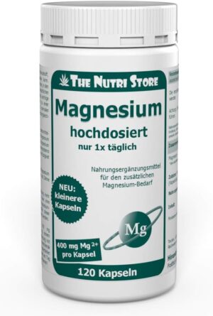 Magnesium 400 mg โ Magnesium 400 mg Capsules Pack of 120 โ High Dose โ 4 Month Supply