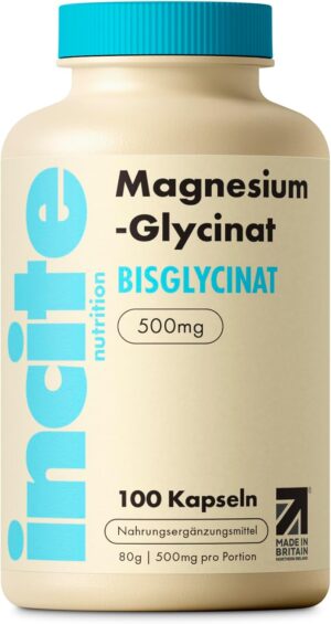 Magnesium 600 mg โ Magnesium Glycinate Dietary Supplement - 500 mg - Premium Quality - 100 Vegan, Magnesium Bisglycinate High Dose Capsules Supplements (Tablets for 3 Months) with Highest Bioavailability
