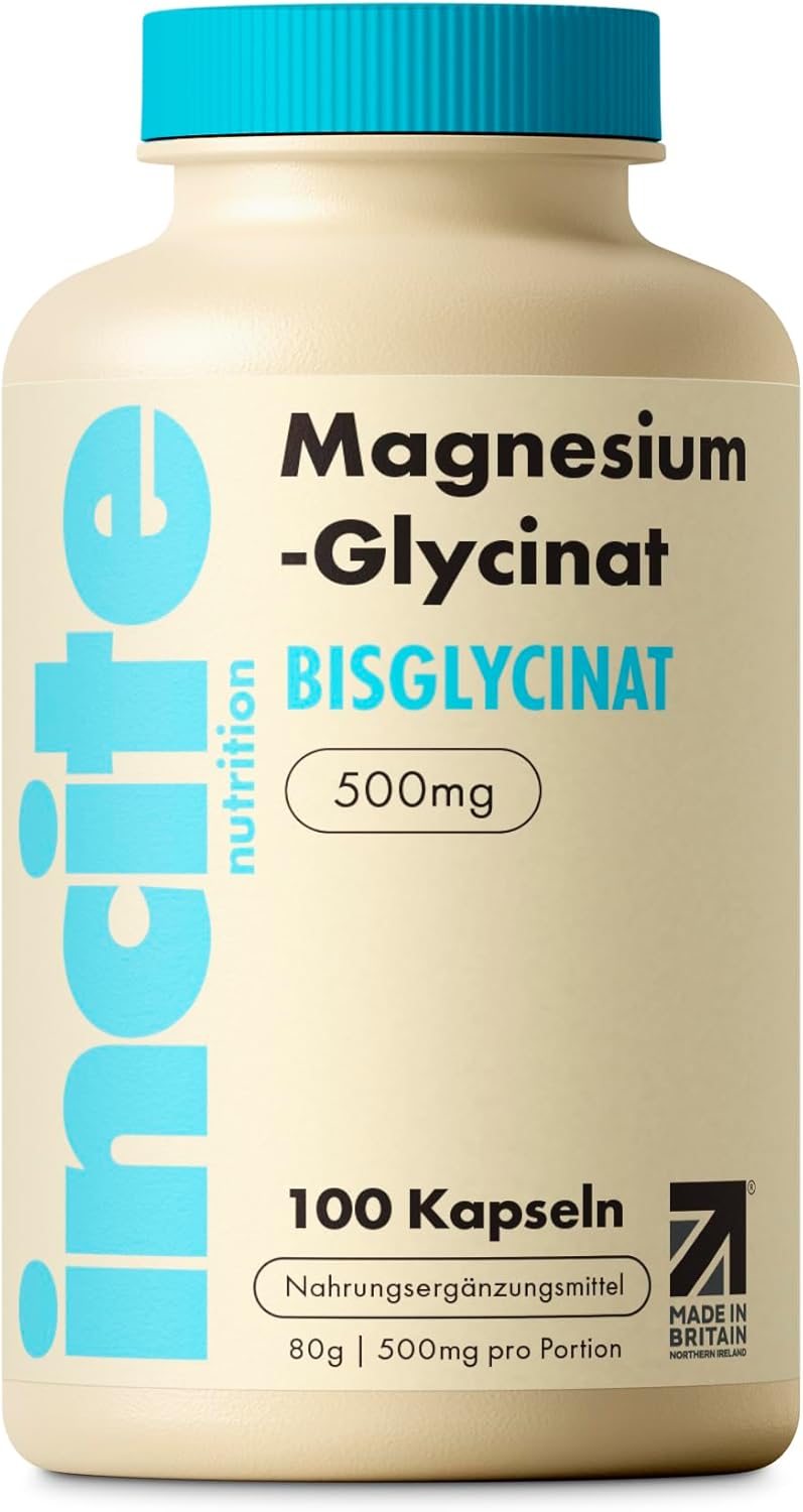 Magnesium 600 mg – Magnesium Glycinate Dietary Supplement - 500 mg - Premium Quality - 100 Vegan, Magnesium Bisglycinate High Dose Capsules Supplements (Tablets for 3 Months) with Highest Bioavailability