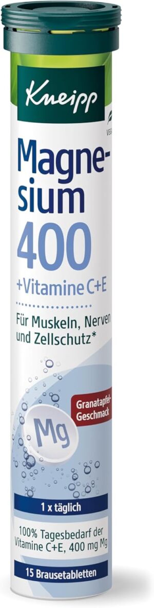 Magnesium 400 mg – Kneipp Magnesium 400 + C + E Pack of 15
