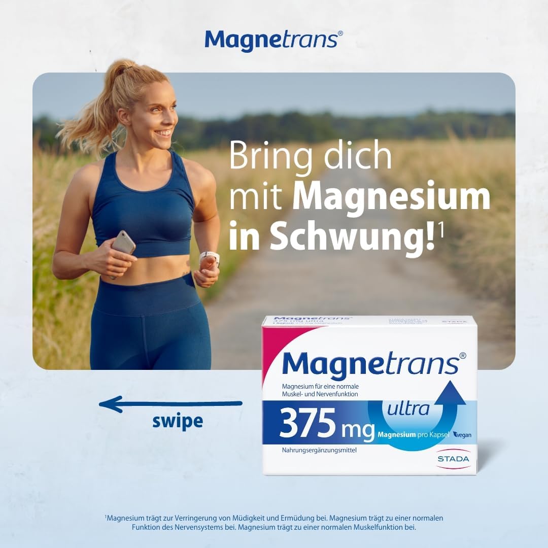 Magnesium Komplex mit B6 & Zink – Magnetic Transparent Ultra 375 mg, 100 capsules – Bild 3