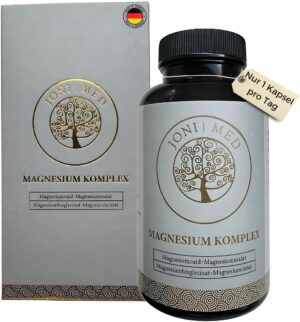 Magnesium 400 mg – JONI MED Magnesium Complex - Made of 4 Compounds - 90 Capsule Elementary Magnesium High Dose 400 mg per Capsule - Magnesium Citrate, Magnesium Oxide, Magnesium Malate, Magnesium Bisglycinate