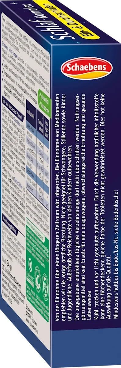 Magnesium Komplex mit B6 & Zink – Sleep Complex Tablets Pack of 2 (2 x 30 Pieces) - With Lavender, Hops, Magnesium & B Vitamins - Supports Relaxation & Natural Sleep – Bild 6