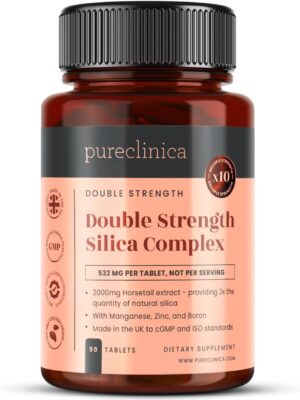 Magnesium 600 mg โ Double Strength Silica Complex with Double Strength 2000 mg x 90 Tablets (with Zinc, Boron and Magnesium)