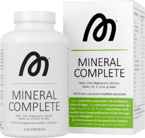 Magnesium Komplex mit B6 & Zink โ More Mineral Complete V4 150 Capsules with Minerals, Trace Elements and Vitamins