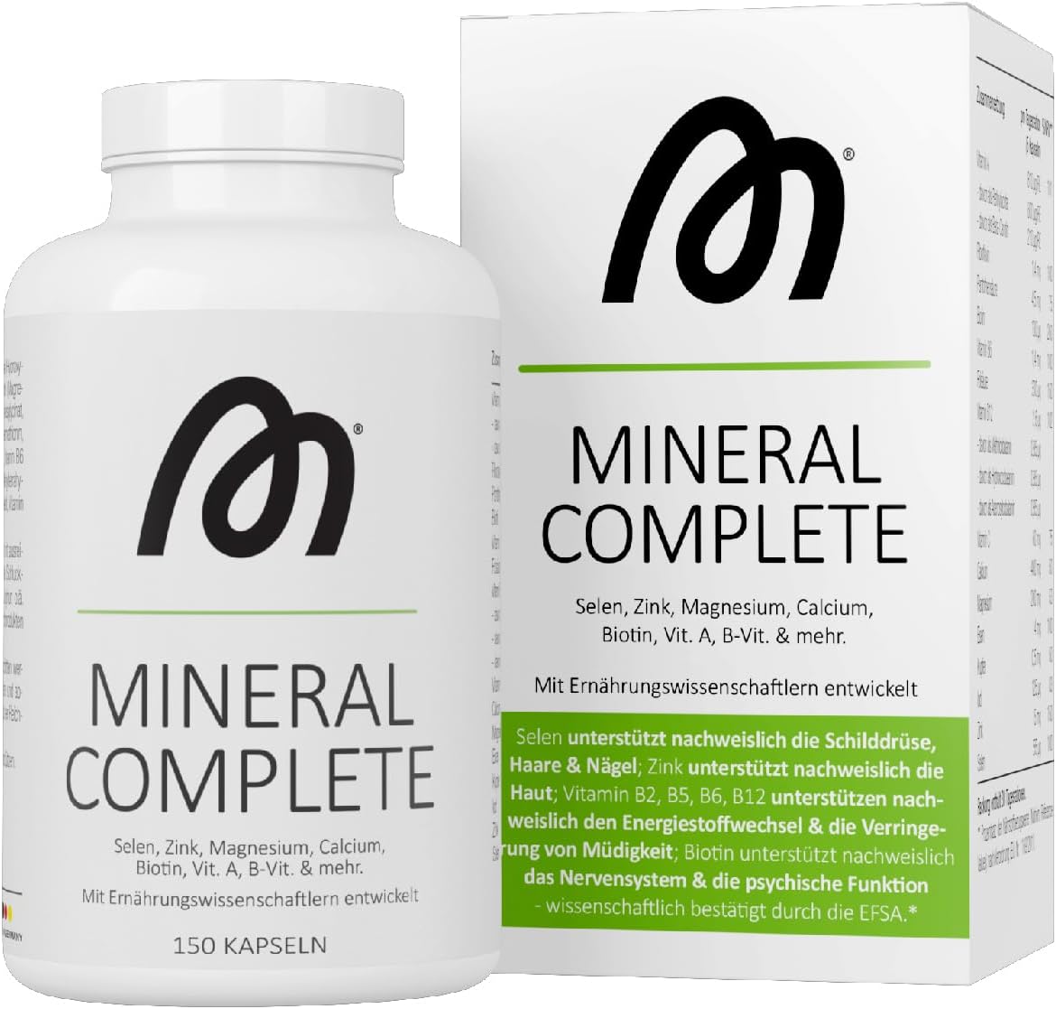 Magnesium Komplex mit B6 & Zink – More Mineral Complete V4 150 Capsules with Minerals, Trace Elements and Vitamins
