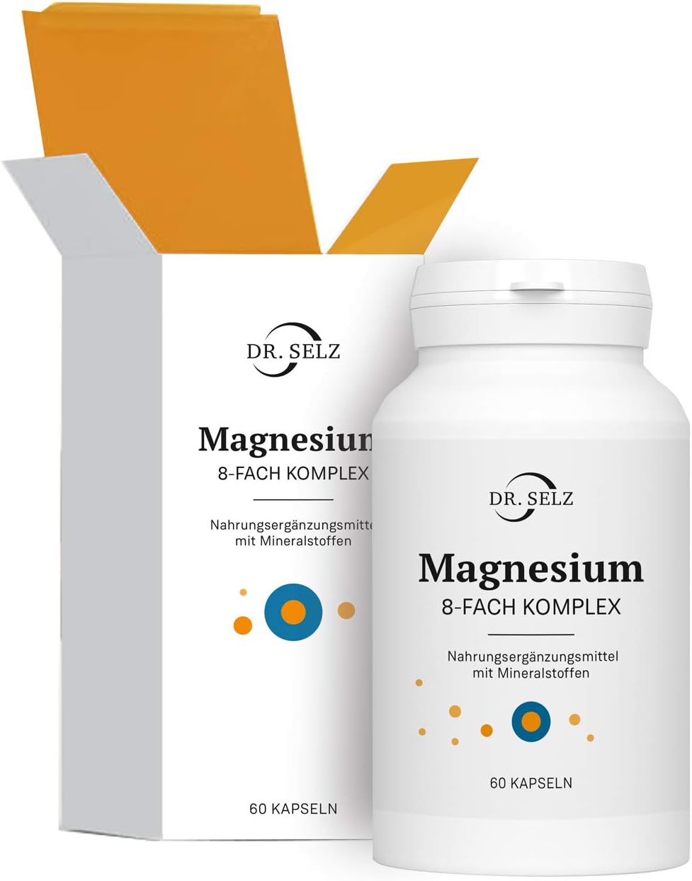 Magnesium Komplex mit B6 & Zink – Magnesium 8-fold complex, balanced mineral blend with 8 different magnesium compounds, 100% vegan, laboratory tested, premium quality, 60 magnesium capsules – Bild 2