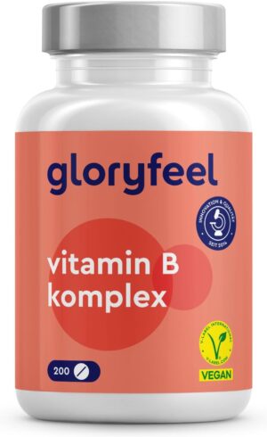 Magnesium Komplex mit B6 & Zink โ High-Dose Vitamin B Complex - Winner of the Vitamin B category in a product comparison test run by vergleich1.de in 2019, 200 Tablets - All 8 B Vitamins: B1, B2, B3, B5, B6, B7 (Biotin), B9 (Folic Acid), B12 - Laboratory-tested, No unwanted additives, Made in Germany