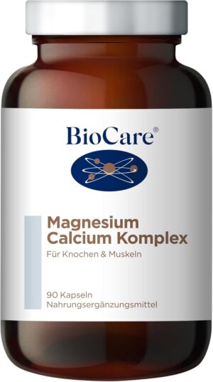Magnesium 600 mg – BioCare - Magnesium Calcium Complex | For Bones & Muscles - 90 Capsules Dietary Supplement