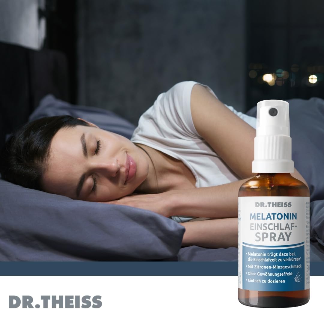 Schlaf-Magnesium mit Melatonin – Natürlich einschlafen & durchschlafen – Dr. Theiss Sleep Spray 50 ml – Bild 2