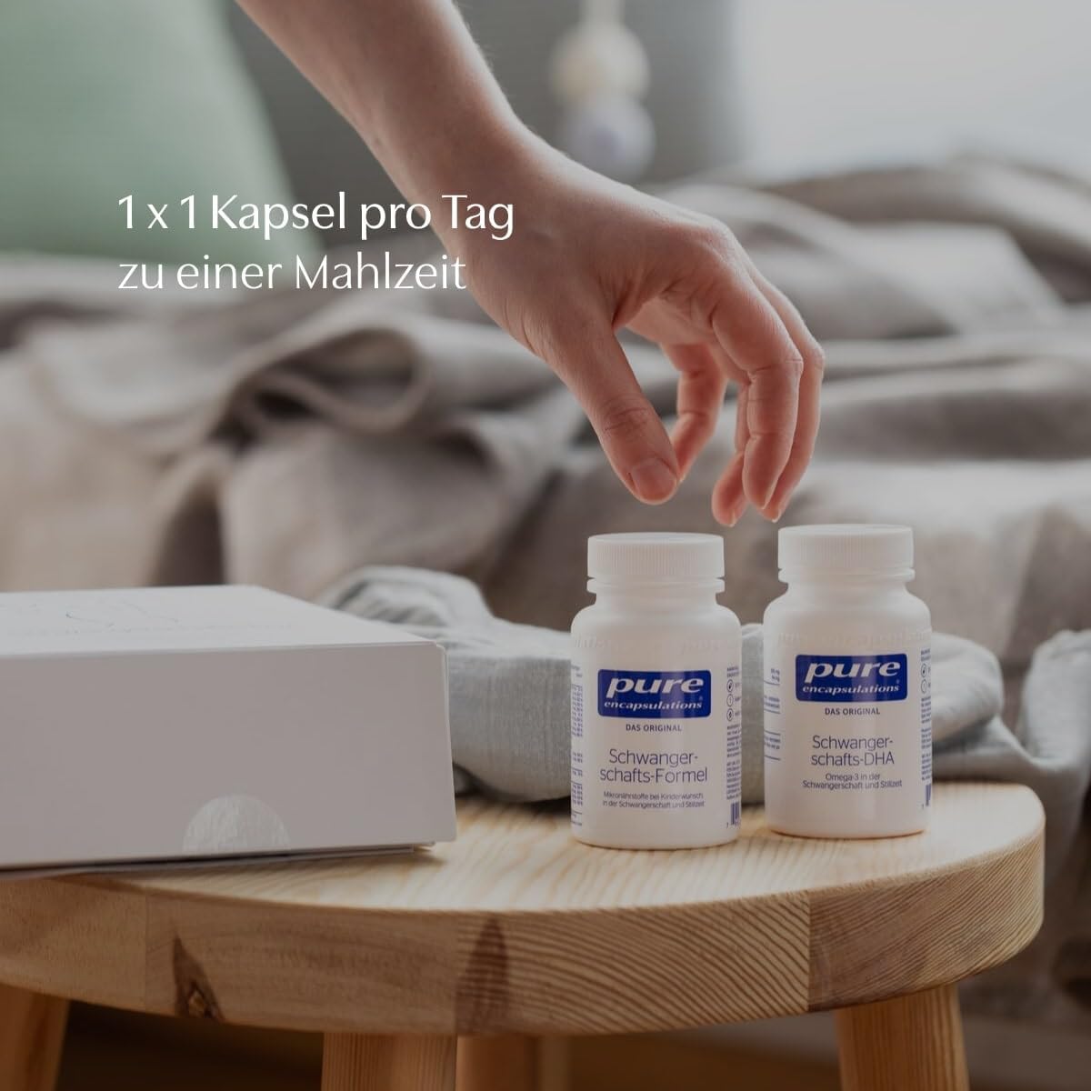 Magnesium Komplex mit B6 & Zink – Pure Encapsulations - Pregnancy Box - All-Round Care for Women - Desire to Have Children, Pregnancy and Breastfeeding - Omega 3, Folate, Magnesium, Vitamin A, B and C, and Much More - 2 x 60 Capsules – Bild 4