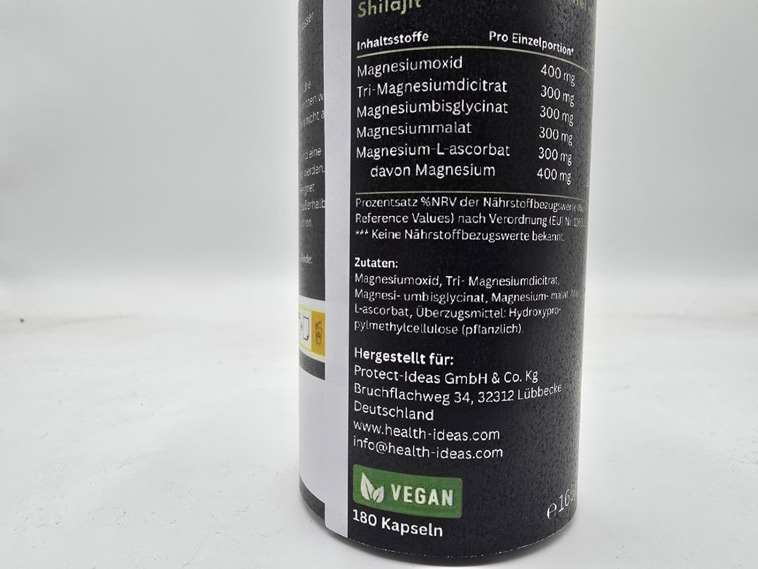 Magnesium 400 mg – Magnesium Komplex Premium – 400mg Elementares Magnesium pro Tagesdosis – Aus 4 Hochwertigen Verbindungen – Sehr Hohe Absorption – Hochdosiert, Vegan, Laborgeprüft – Bild 2