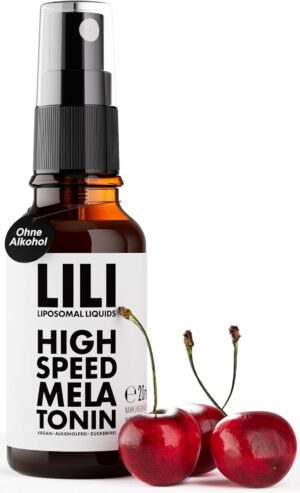 Schlaf-Magnesium mit Melatonin – Natürlich einschlafen & durchschlafen – High Speed Melatonin Spray - Liposomal Liquid as Melatonin Spray with 0.5 mg Melatonin per Spray | 160 Sprays | Vegan, Alcohol-free & Sugar-Free