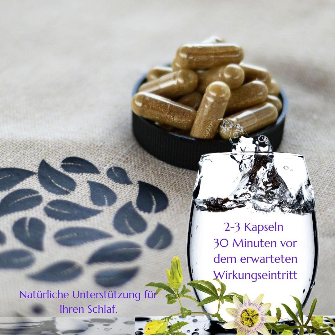 Schlaf-Magnesium mit Melatonin – Natürlich einschlafen & durchschlafen – Green idea - SLEEPGREEN Sleeping Tablets Better Sleep - Ashwagandha, St. John's Wort, L-Tryptophan, Valerian, Hops - No Melatonin - Sedative Human - Sleep Aid Adult 90 Kaps – Bild 8