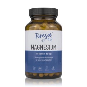 Magnesium 400 mg โ Magnesium 300mg - 120 Vegan Capsules - Four Magnesium Compounds (Magnesium Oxide, Magnesium Citrate, Magnesium Carbonate, Magnesium Gluconate) - Gluten Free - Made in Germany